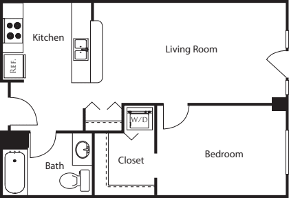 1 Bedroom B