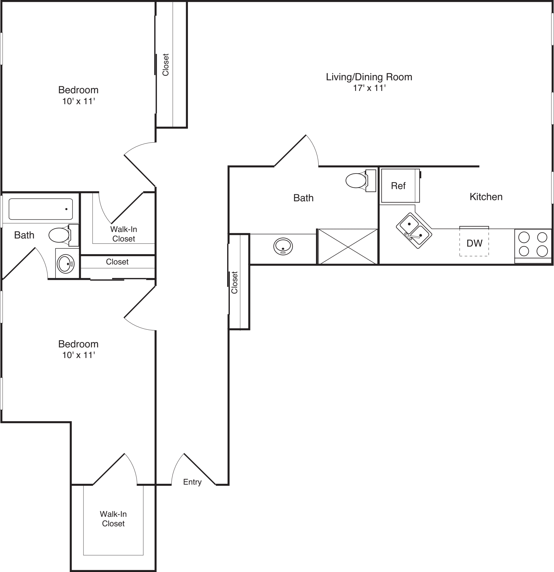 Plan 2A & B floorplan
