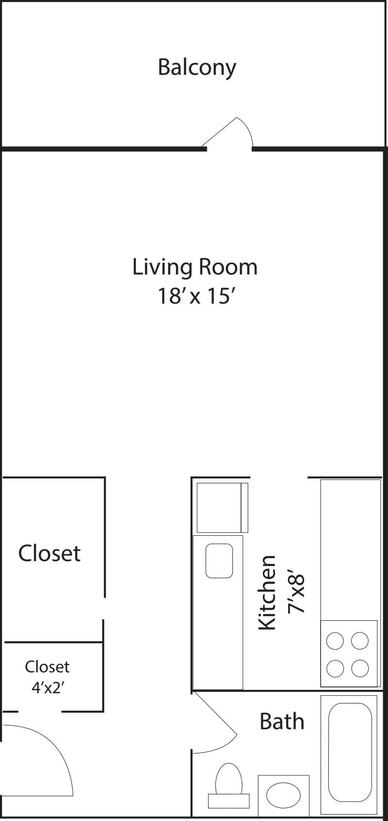 1B floorplan
