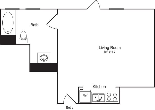 Plan D Penthouse floorplan