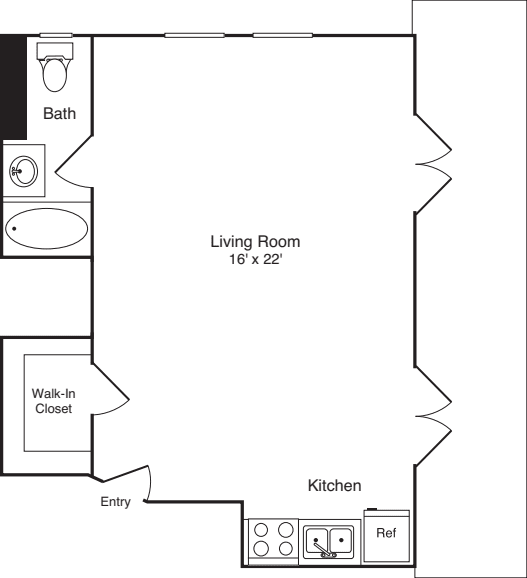 Plan F Penthouse floorplan