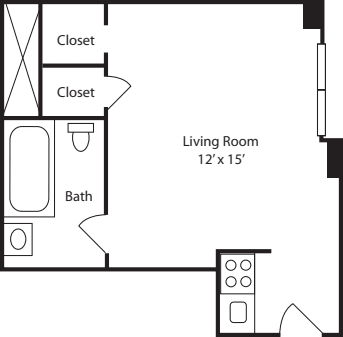 Plan A-14,15,16th Floors floorplan