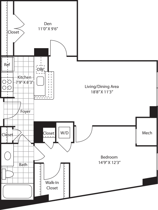 Hartford (One Plus Den)