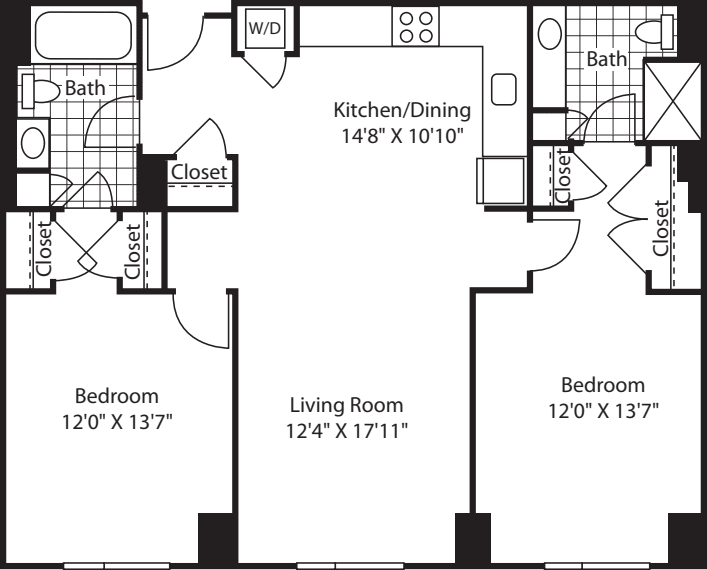 2 Bed (South) - 1125