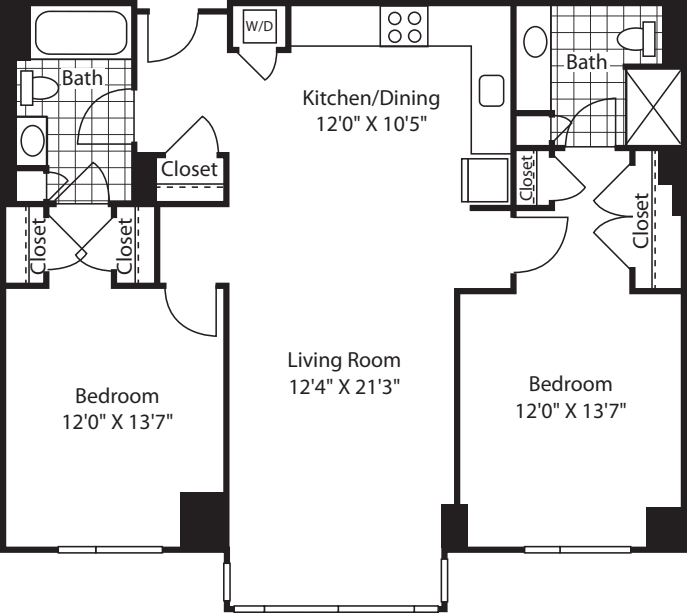2 Bed (South) - 1164