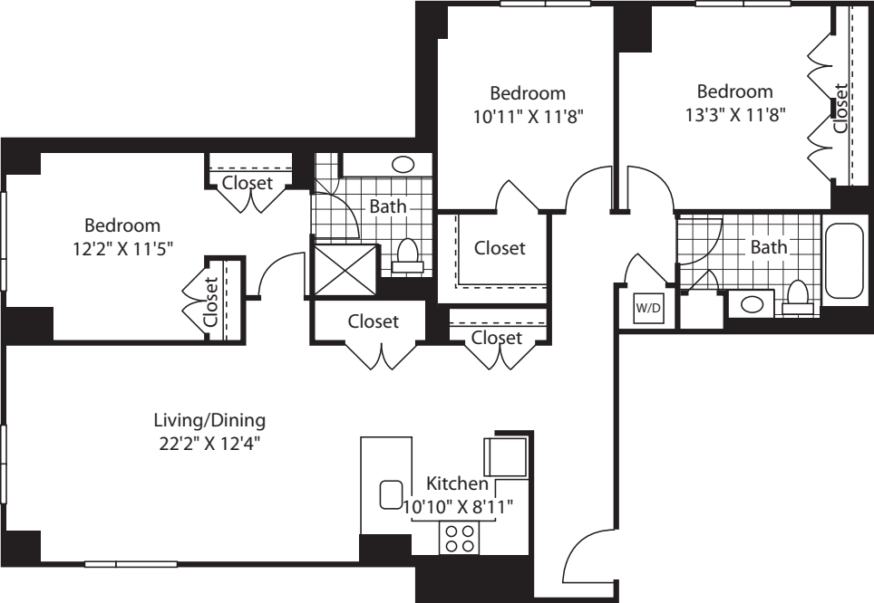 3 Bed (South) - 1490