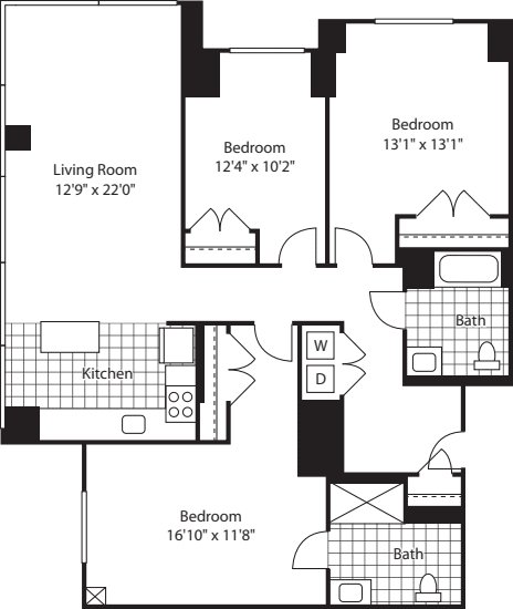 3 Bed (North) - 1500