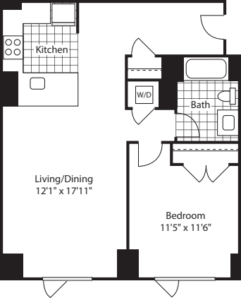 1 Bed (North)- 760