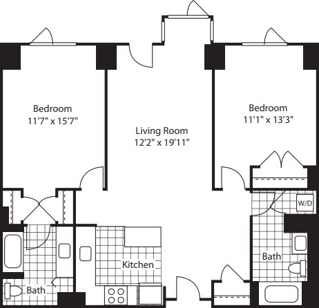 2 Bed (North)- 1098