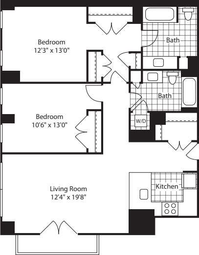 2 Bed (North)- 1175