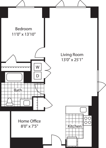 1 Bed (HC) 908