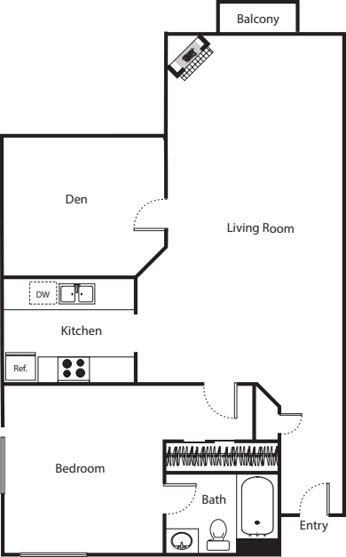 Floorplan 3 with Den