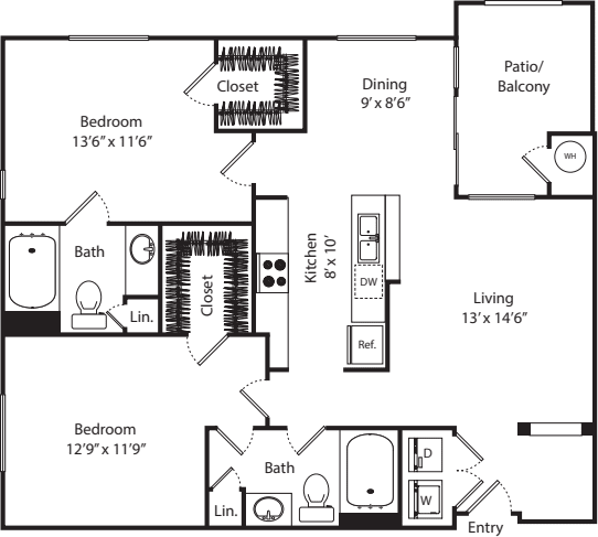 The Georgetown floorplan