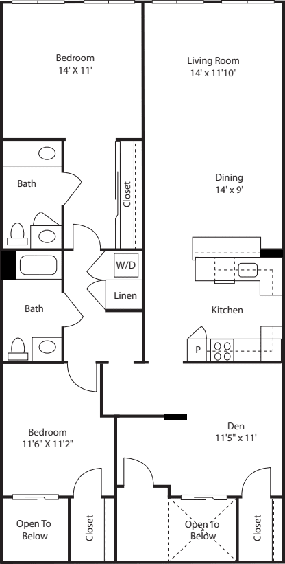 Two Bedroom 1354