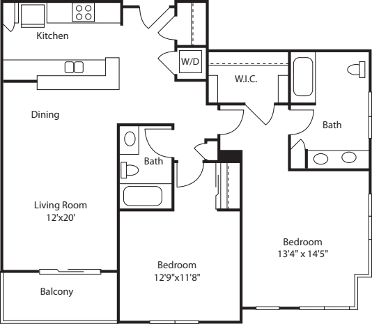 Two Bedroom 1188