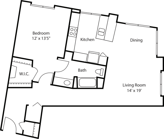 One Bedroom 920
