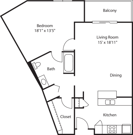 One Bedroom 850