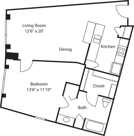 One Bedrom 810