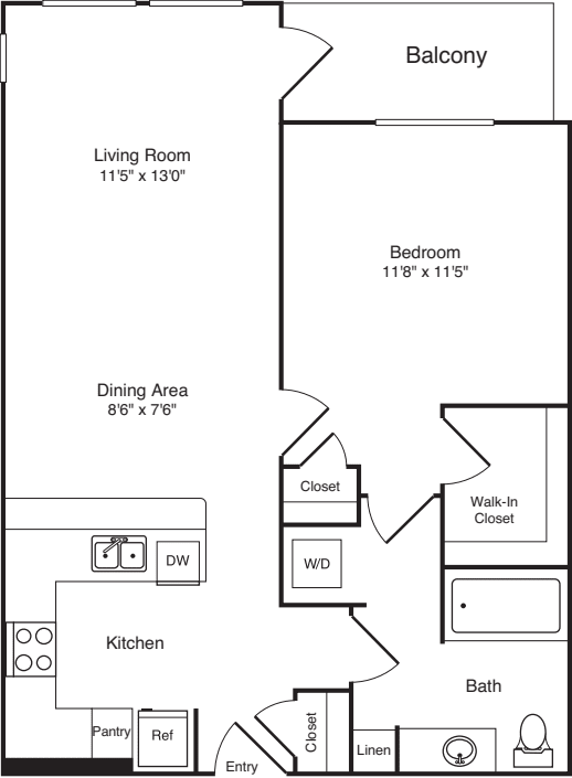 One Bed A-2 - Phase III