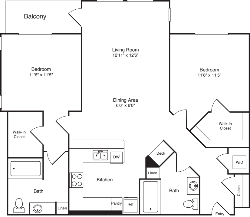 Two Bed B-4 - Phase III floorplan