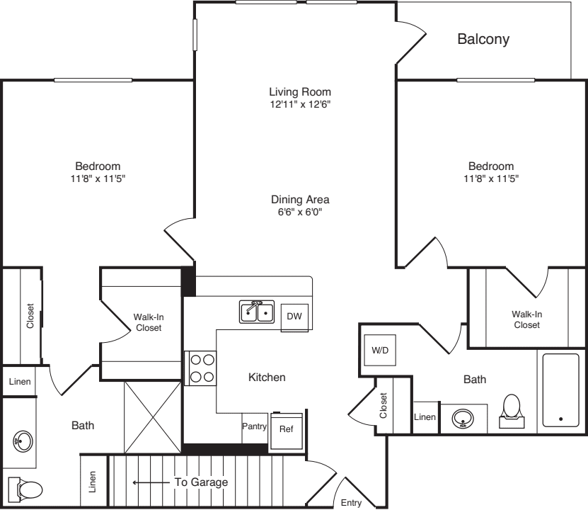 Two Bed B-6 - Phase III floorplan