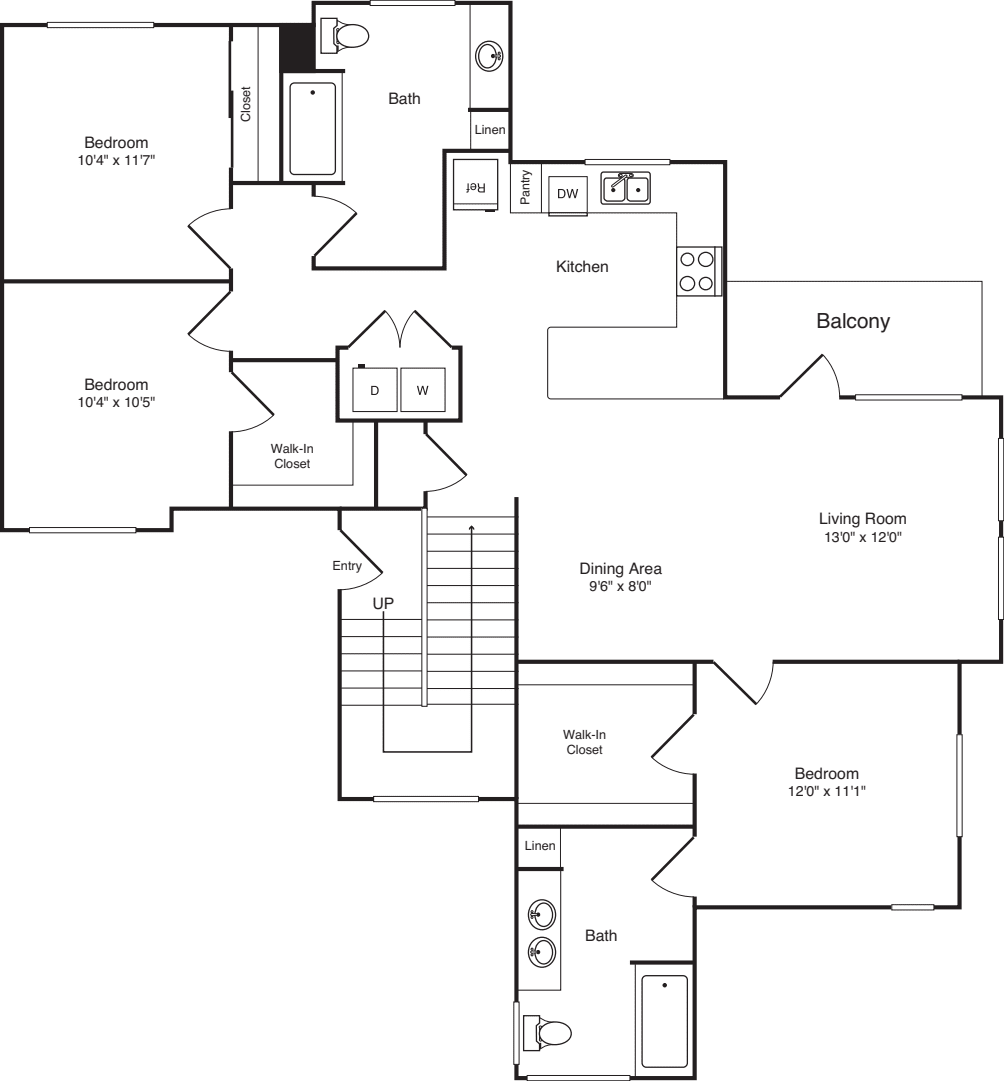 Three Bed C-2 - Phase III floorplan
