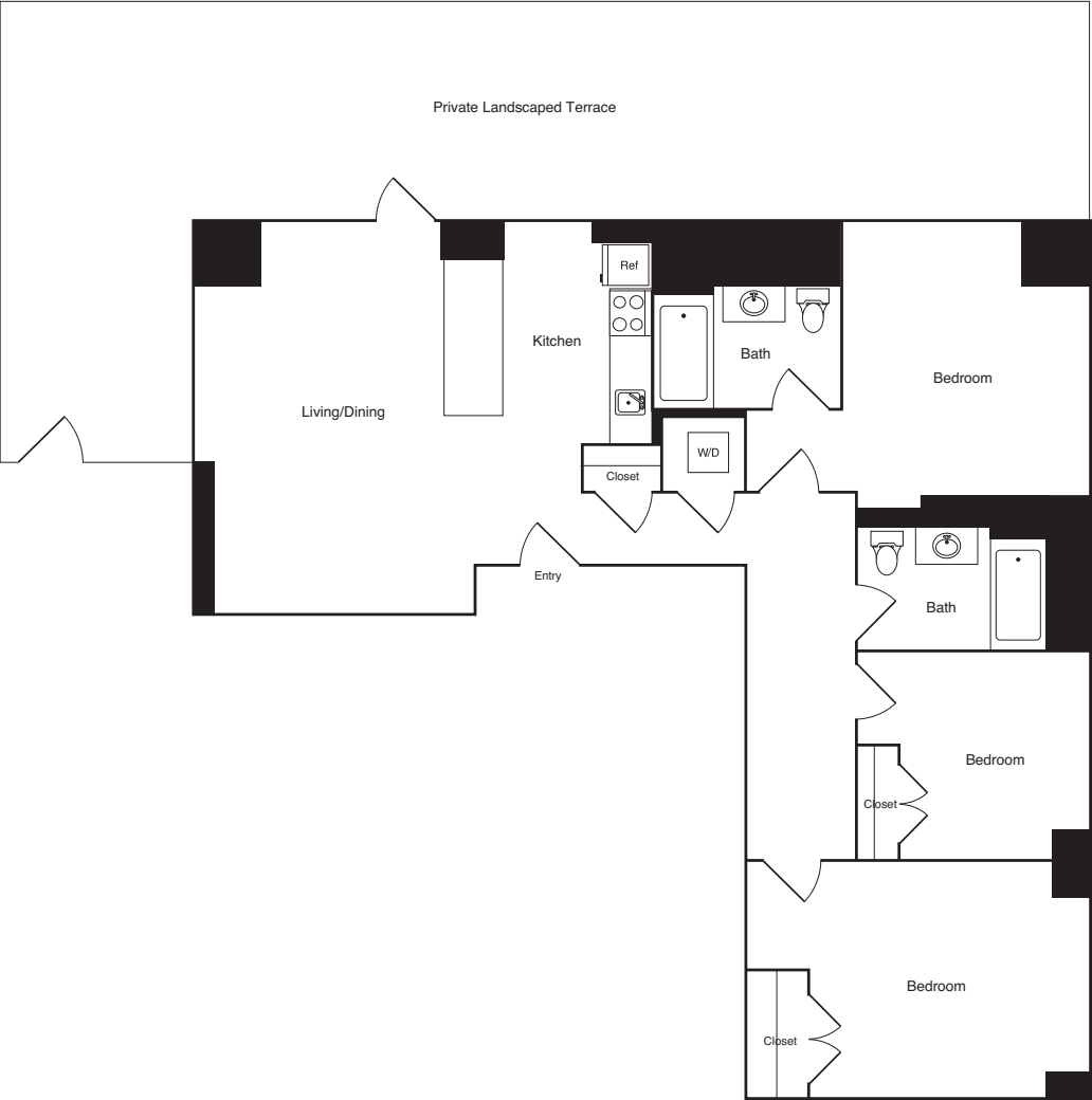 Penthouse floorplan