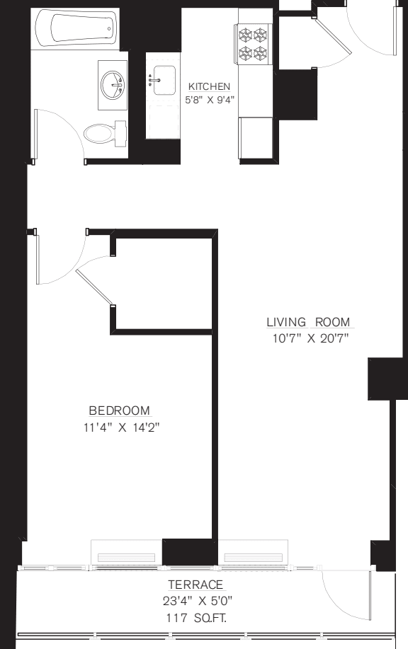 6L (Terrace 117sf) floorplan