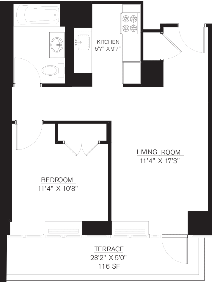 8L (Terrace 116sf) floorplan