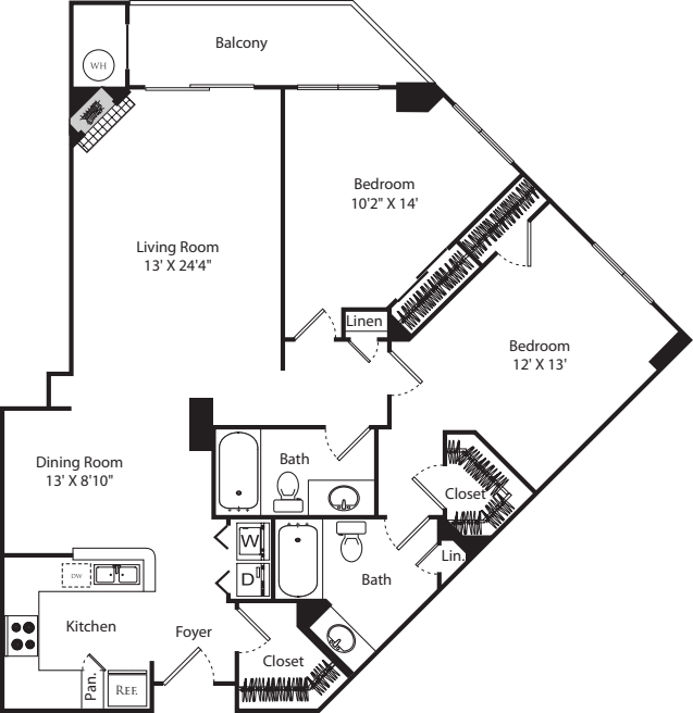 D4 (Penthouse) floorplan