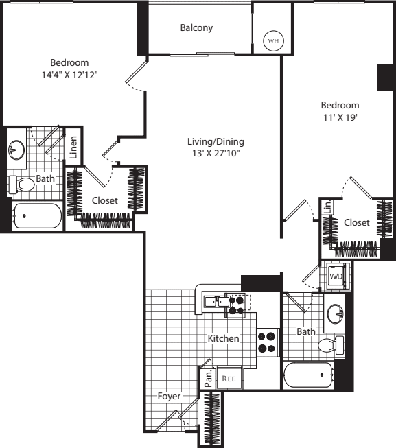 D1 (Penthouse) floorplan