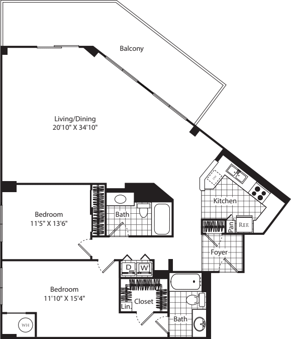 D12 (Penthouse) floorplan