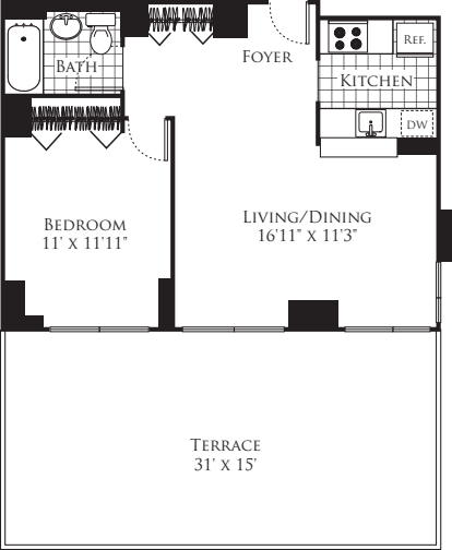 Unit D6 floorplan