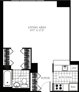 Unit A floorplan