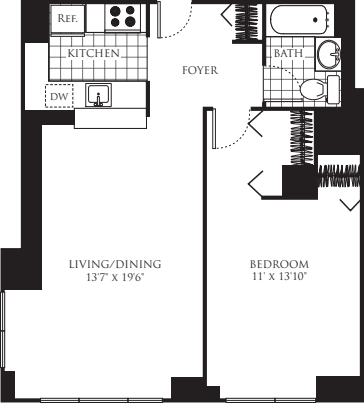 Unit E floorplan