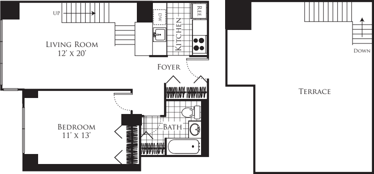 C 660 with Rooftop Terrace floorplan