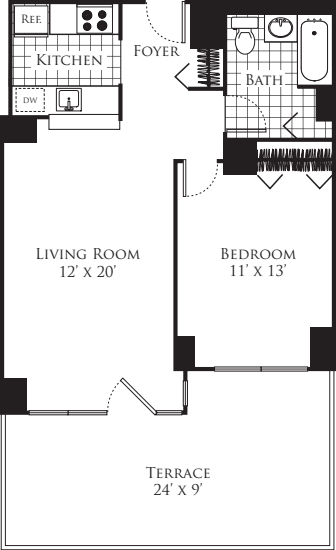 J 671 with Terrace floorplan
