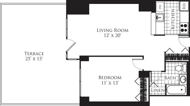 D 673 with Terrace floorplan