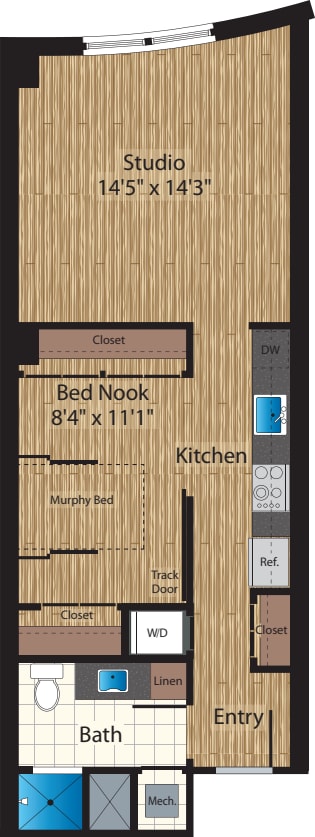 One Bedroom F 638