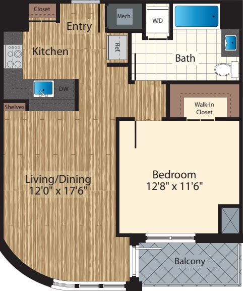 One Bedroom E 773