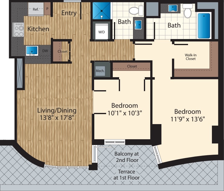 Two Bedroom J 1214