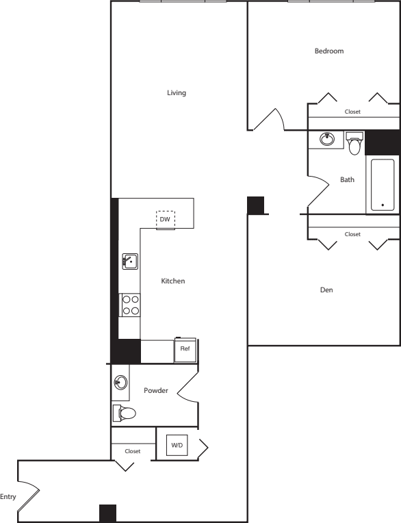 Unit H floorplan