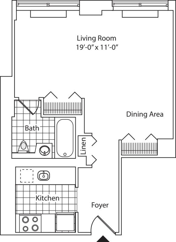 Residence F, floor 20
