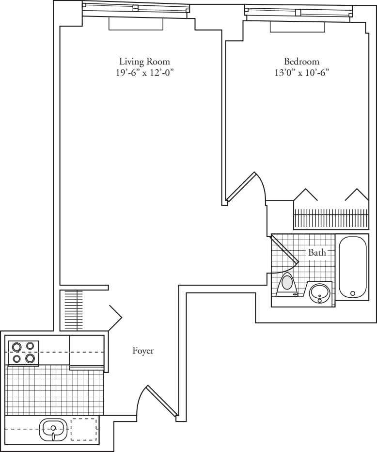 Residence V, floors 4-17