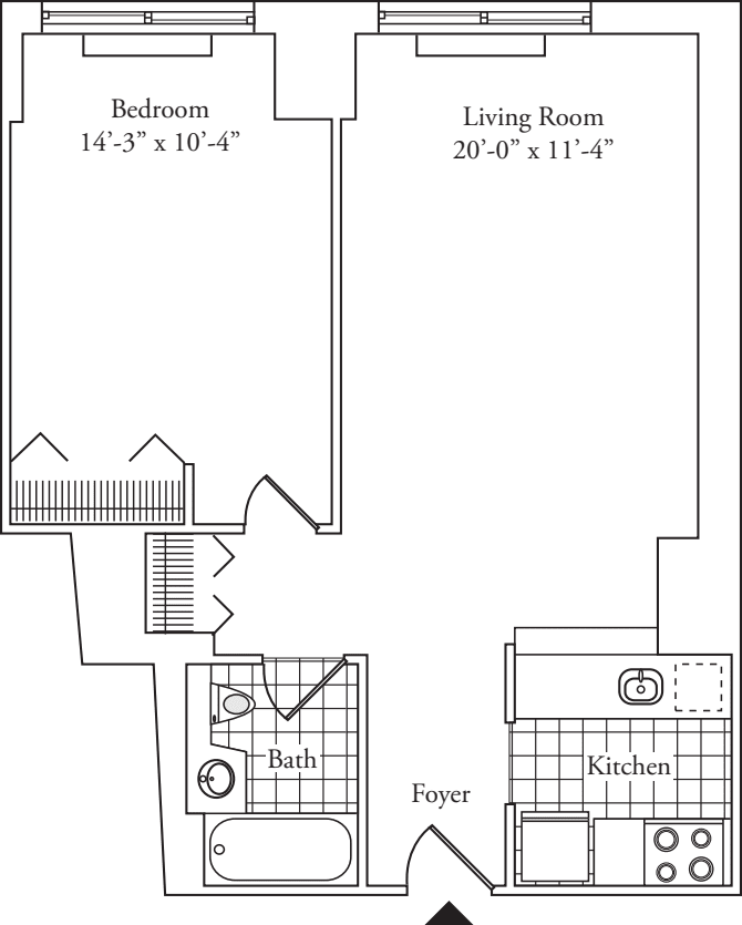 Residence 09, Floors 3-6 floorplan