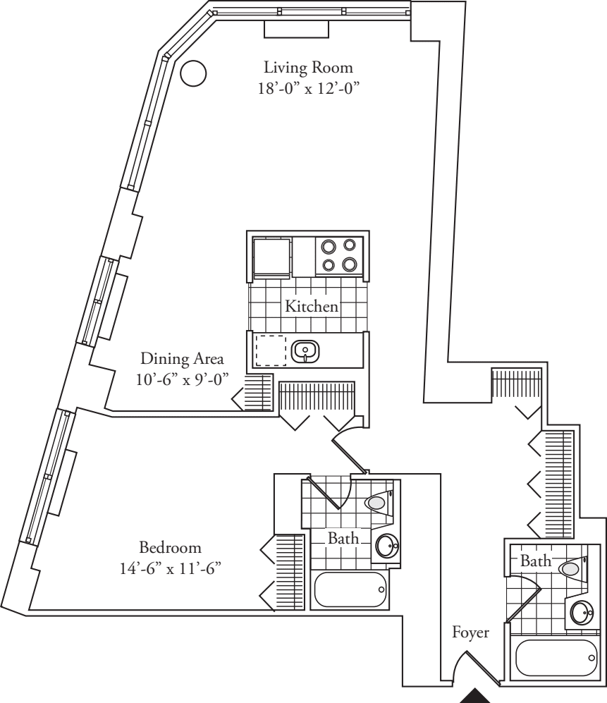 Residence N, floors 3-17