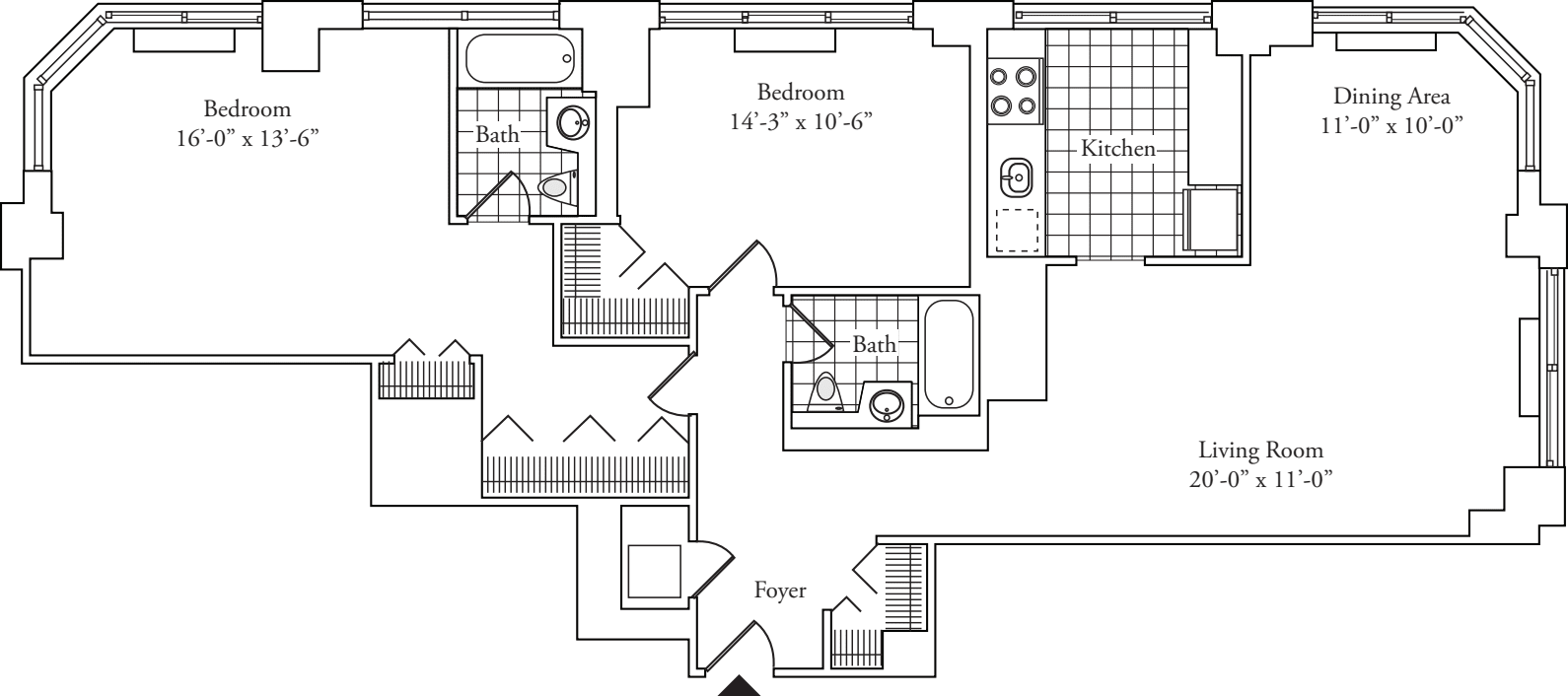 Residence D, floors 37-P2