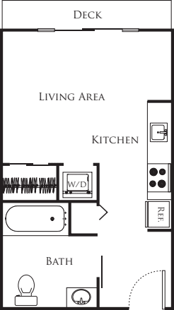 Micro Studio - A1B floorplan