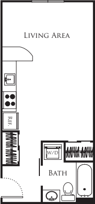 Micro Studio - C2B floorplan