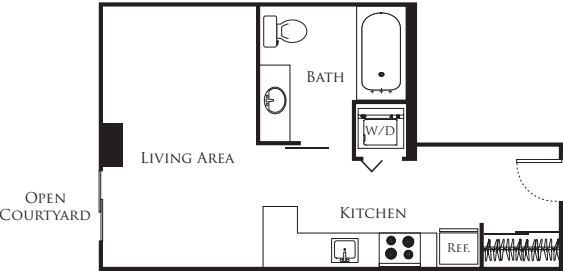 Micro Studio - A7 floorplan